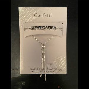 Confetti crystal Y bracelet